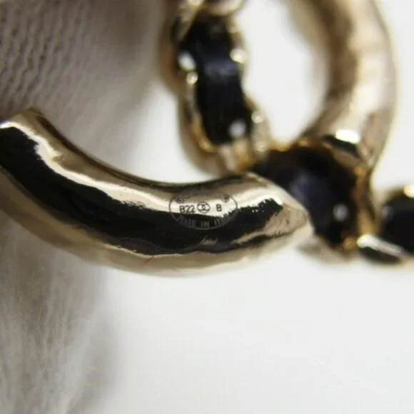 ❌❌❌SOLD❌❌❌ #111 Chanel Stud Earrings B22B Coco Mark Fake Pearl - Picture 6 of 7